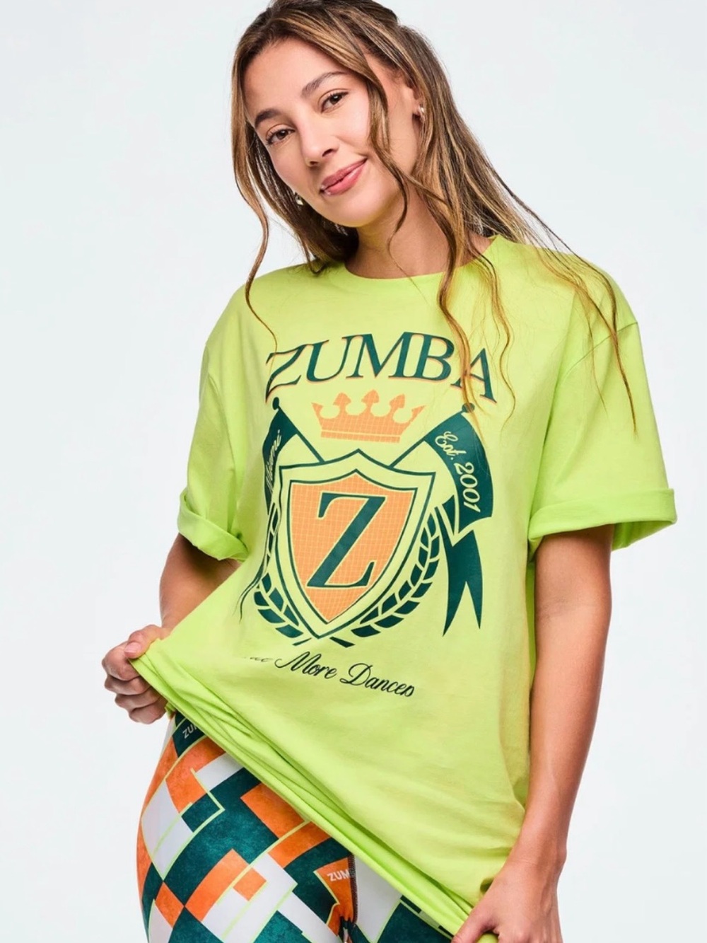 Zumba Fitness CLASS OF 2021 tee LIME XL
